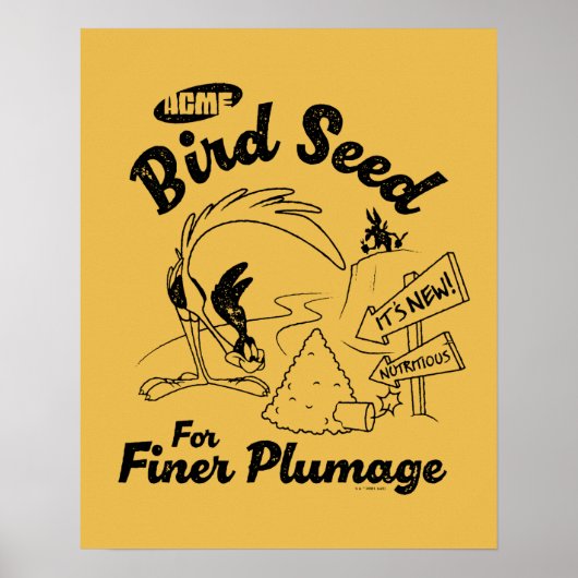 LOONEY TUNES™ | ROAD RUNNER™ Bird Seed Poster (Vorne)