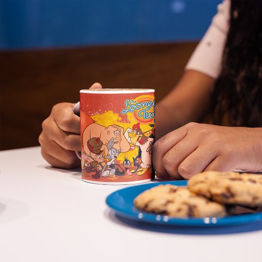 Looney Tunes Show Cast & Logo Zweifarbige Tasse