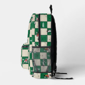 LOONEY TUNES™ Soccer Grid Pattern Bedruckter Rucksack (Rechts)