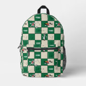 LOONEY TUNES™ Soccer Grid Pattern Bedruckter Rucksack (Vorderseite)