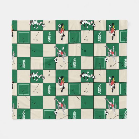 LOONEY TUNES™ Soccer Grid Pattern Fleecedecke (Vorderseite (Horizontal))