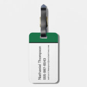 LOONEY TUNES™ Soccer Grid Pattern Gepäckanhänger (Rückseite vertikal)