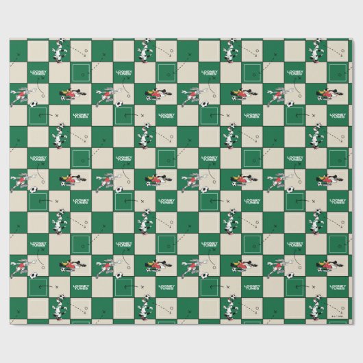 LOONEY TUNES™ Soccer Grid Pattern Geschenkpapier (Flach)