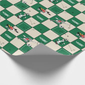 LOONEY TUNES™ Soccer Grid Pattern Geschenkpapier (Ecke)