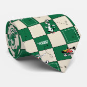LOONEY TUNES™ Soccer Grid Pattern Krawatte (Gerollt)