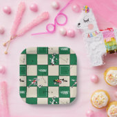 LOONEY TUNES™ Soccer Grid Pattern Pappteller (Party)