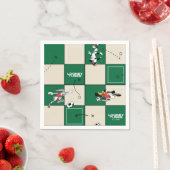 LOONEY TUNES™ Soccer Grid Pattern Serviette (Beispiel)