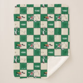 LOONEY TUNES™ Soccer Grid Pattern Sherpadecke (Vorderseite)