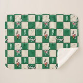 LOONEY TUNES™ Soccer Grid Pattern Sherpadecke (Vorderseite (Horizontal))