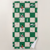 LOONEY TUNES™ Soccer Grid Pattern Strandtuch (Vorderseite)