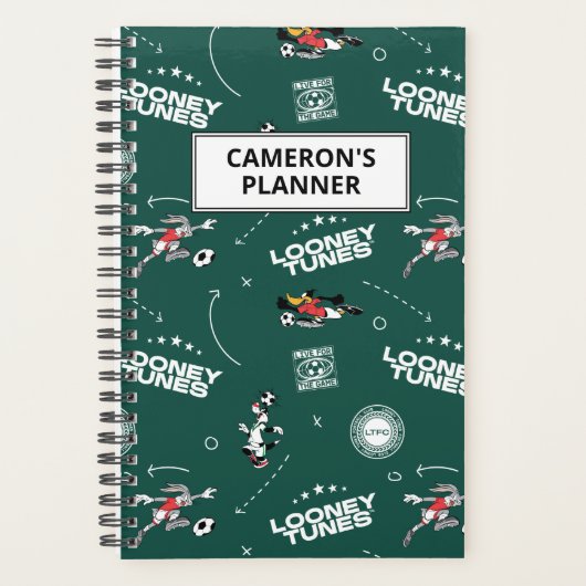 LOONEY TUNES™ Soccer Playbook Pattern Planer (Vorderseite)