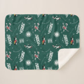 LOONEY TUNES™ Soccer Playbook Pattern Sherpadecke (Vorderseite (Horizontal))