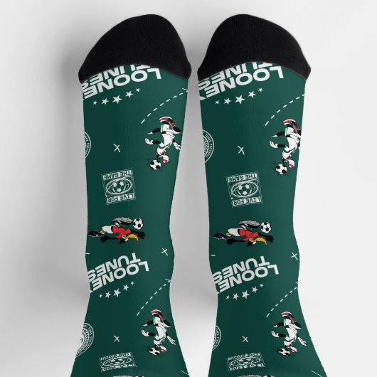 LOONEY TUNES™ Soccer Playbook Pattern Socken (Oben)