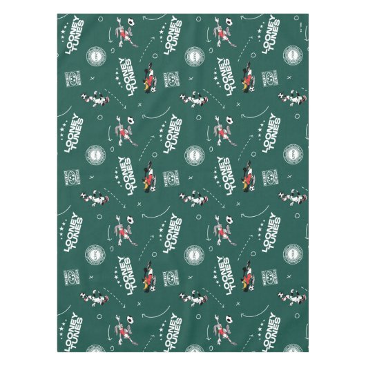 LOONEY TUNES™ Soccer Playbook Pattern Tischdecke (Vorderseite)