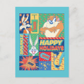 LOONEY TUNES™ | Sparkle Bright Happy Holidays Postkarte (Vorderseite)