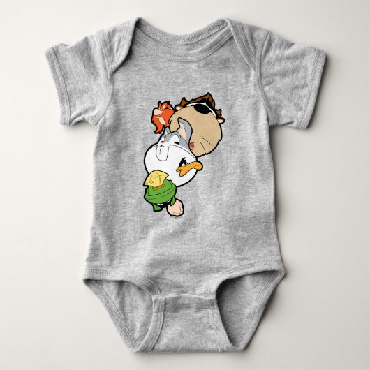 LOONEY TUNES™ Stilisierte Big Heads Baby Strampler (Vorderseite)