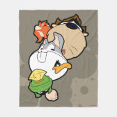 LOONEY TUNES™ Stilisierte Big Heads Fleecedecke (Vorderseite)