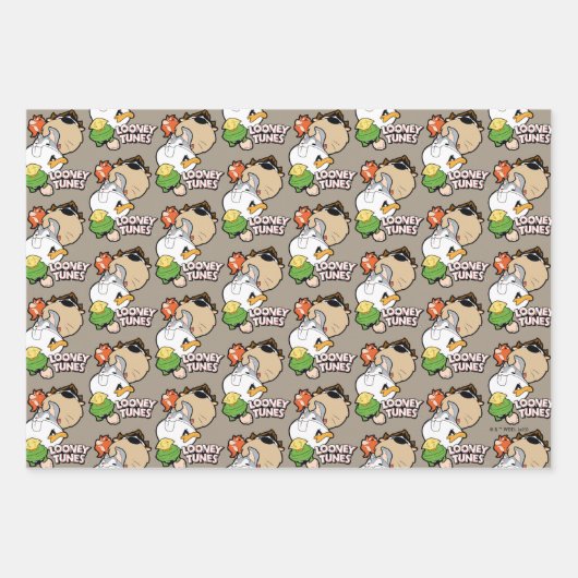 LOONEY TUNES™ Stilisierte Big Heads Geschenkpapier Set (Vorderseite 2)