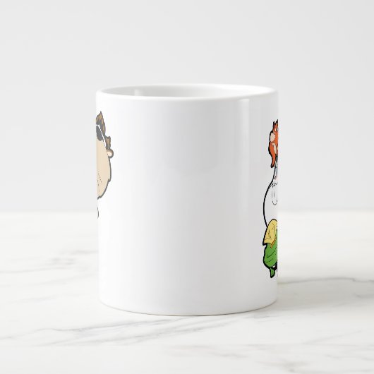 LOONEY TUNES™ Stilisierte Big Heads Jumbo-Tasse (Vorderseite)