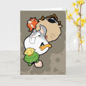 LOONEY TUNES™ Stilisierte Big Heads Karte (Gelbe Blume)