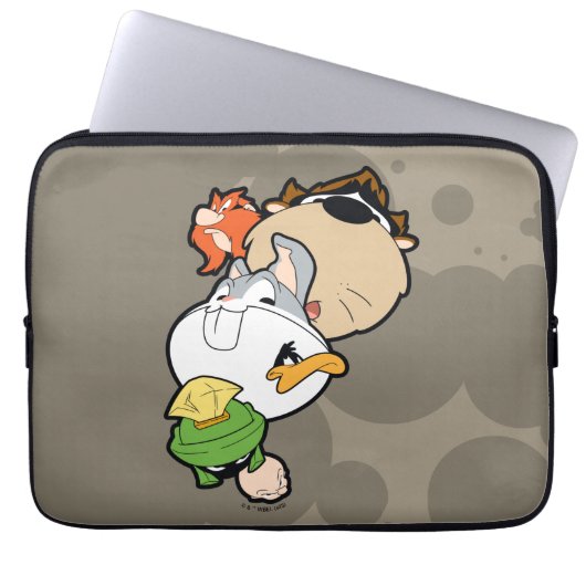 LOONEY TUNES™ Stilisierte Big Heads Laptopschutzhülle (Vorderseite)