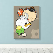 LOONEY TUNES™ Stilisierte Big Heads Leinwanddruck (Insitu (Holzboden))