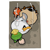 LOONEY TUNES™ Stilisierte Big Heads Mittlere Geschenktüte (Vorderseite)