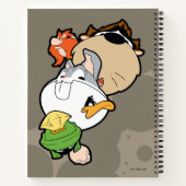 LOONEY TUNES™ Stilisierte Big Heads Notizblock (Rückseite)