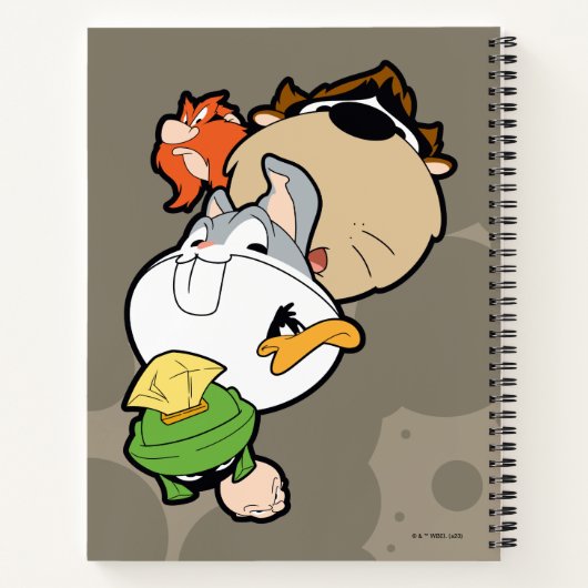LOONEY TUNES™ Stilisierte Big Heads Notizblock (Rückseite)