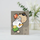 LOONEY TUNES™ Stilisierte Big Heads Postkarte (Stehend Vorderseite)