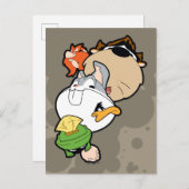LOONEY TUNES™ Stilisierte Big Heads Postkarte (Vorne/Hinten)