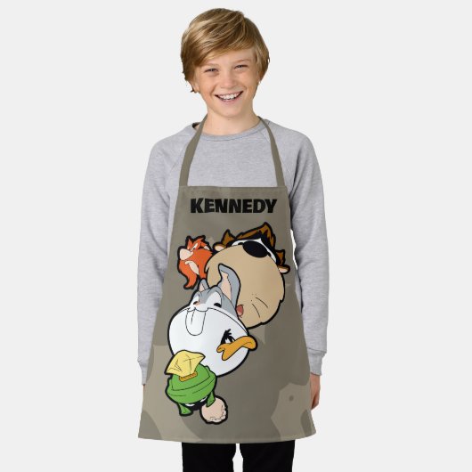 LOONEY TUNES™ Stilisierte Big Heads Schürze (Getragen)