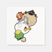 LOONEY TUNES™ Stilisierte Big Heads Serviette (Vorderseite)