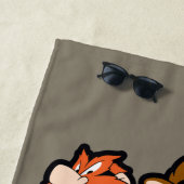LOONEY TUNES™ Stilisierte Big Heads Strandtuch (Beispiel)