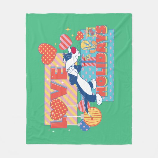 LOONEY TUNES™ | SYLVESTER™ & TWEETY™Liebe Urlaub Fleecedecke (Vorderseite)