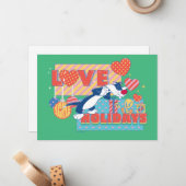 LOONEY TUNES™ | SYLVESTER™ & TWEETY™Liebe Urlaub Mitteilungskarte (Vorderseite/Rückseite Beispiel)