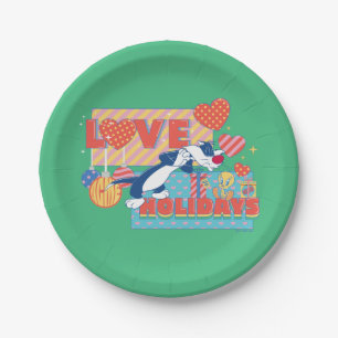 LOONEY TUNES™ SYLVESTER™ & TWEETY™Liebe Urlaub Pappteller