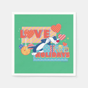 LOONEY TUNES™   SYLVESTER™ & TWEETY™Liebe Urlaub Serviette