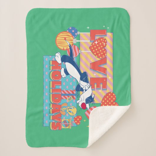 LOONEY TUNES™ | SYLVESTER™ & TWEETY™Liebe Urlaub Sherpadecke (Vorderseite)