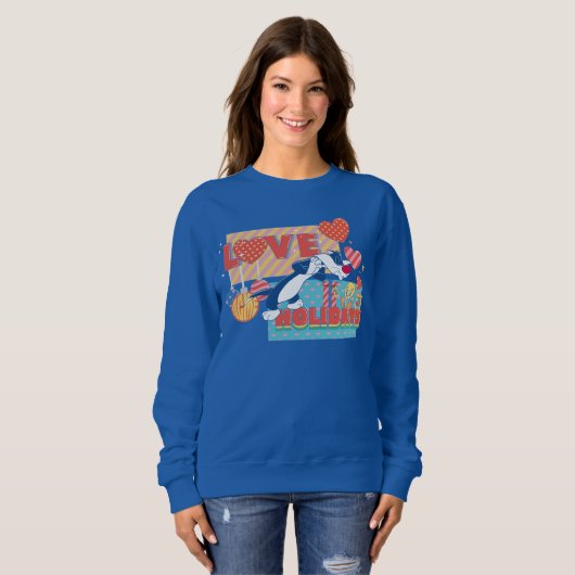 LOONEY TUNES™ | SYLVESTER™ & TWEETY™Liebe Urlaub Sweatshirt (Vorne ganz)
