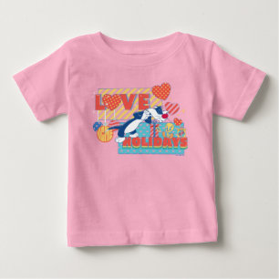 LOONEY TUNES™ SYLVESTER™ & TWEETY™Liebt Feiertag Baby T-shirt