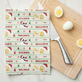 LOONEY TUNES™ SYLVESTER™ & TWEETY™ Urlaubsmuster Geschirrtuch (Viertel Falte)