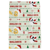 LOONEY TUNES™ SYLVESTER™ & TWEETY™ Urlaubsmuster Mittlere Geschenktüte (Rückseite)
