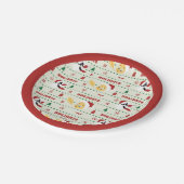 LOONEY TUNES™ SYLVESTER™ & TWEETY™ Urlaubsmuster Pappteller (Schrägansicht)