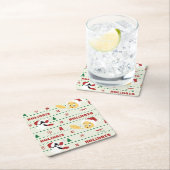 LOONEY TUNES™ SYLVESTER™ & TWEETY™ Urlaubsmuster Rechteckiger Pappuntersetzer (Vor Ort)