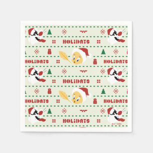 LOONEY TUNES™ SYLVESTER™ & TWEETY™ Urlaubsmuster Serviette
