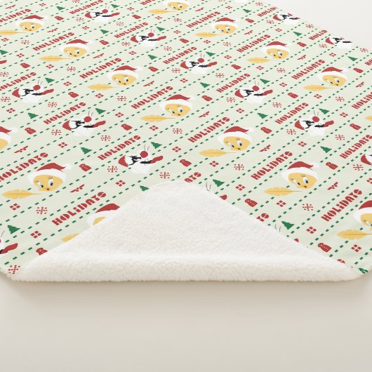 LOONEY TUNES™ SYLVESTER™ & TWEETY™ Urlaubsmuster Sherpadecke (3/4)