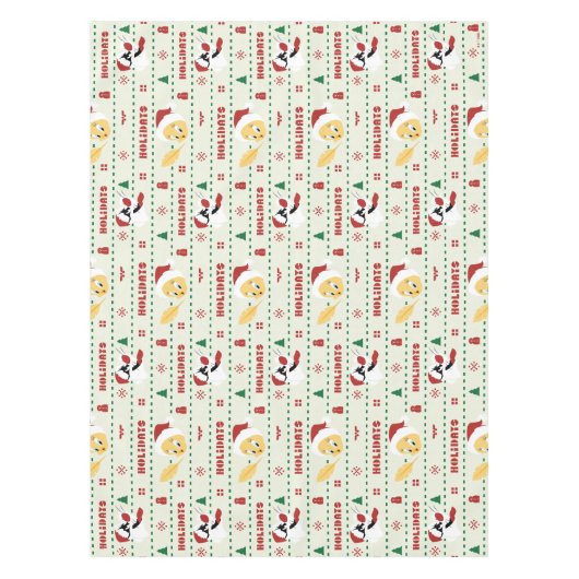 LOONEY TUNES™ SYLVESTER™ & TWEETY™ Urlaubsmuster Tischdecke (Vorderseite)