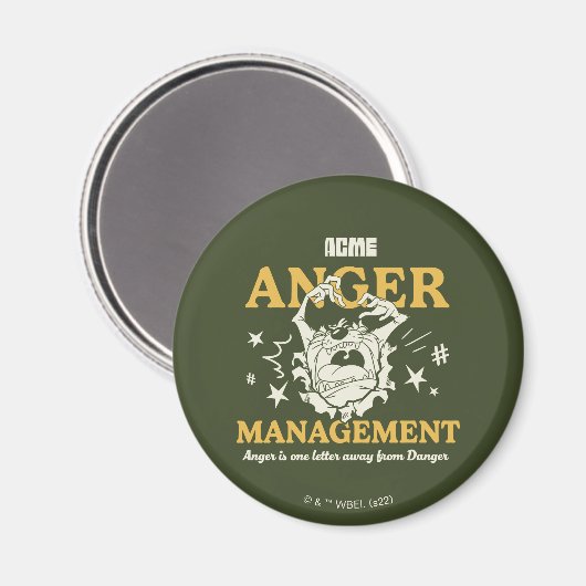 LOONEY TUNES™ |TAZ™ ACME Anrufermanagement Magnet (Vorderseite/Rückseite)
