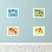 LOONEY TUNES™ TAZ™ BILDERWAND SETS (Holzboden)